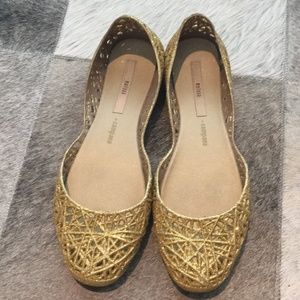 Melissa Campana Gold Flats